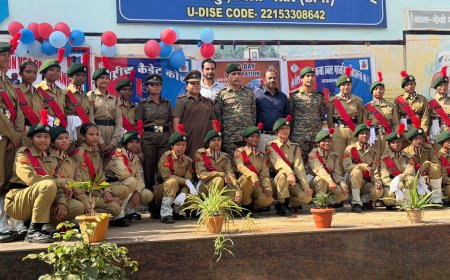 78 वे एन. सी. सी. दिवस समारोह, कन्या विद्यालय जगदलपुर क्र. 2 में धूम धाम से मनाया गया–