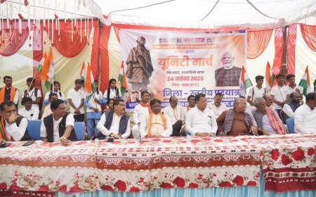 बस्तर यूनिटी मार्च , बकावंड ब्लॉक के करीतगांव से हुआ प्रारंभ   मालगांव, ईरिकपाल और जगदलपुर में विभिन्न कार्यक्रम –