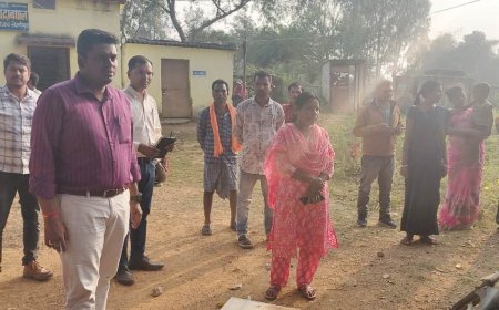 कलेक्टर श्री हरिस एस ने किया ,बड़ांजी धान खरीदी केंद्र का औचक निरीक्षण –