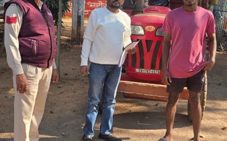 धान खरीदी में बड़ा फर्जीवाड़ा पकड़ा गया ,मारीगुड़ा में 40 क्विंटल अवैध धान सहित ट्रैक्टर जब्त