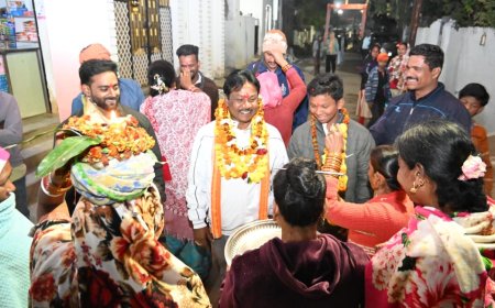 लक्ष्मी जगार में सम्मिलित हुए– बस्तर सांसद महेश कश्यप, माँ परदेशीन माता मंदिर में लिया आशीर्वाद