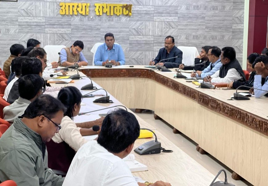 ओलम्पिक 2025 के संभाग स्तरीय प्रतियोगिता के आयोजन की तैयारियों के संबन्ध में बैठक–