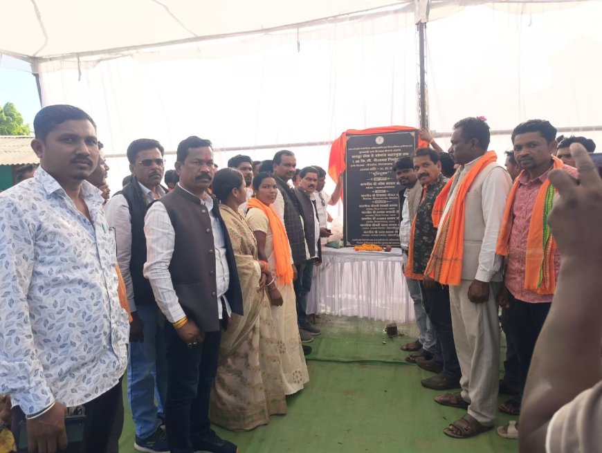 चित्रकोट विधानसभा क्षेत्र में 105.72 लाख रुपये के विकास कार्यों का किया भूमिपूजन,– विधायक विनायक गोयल