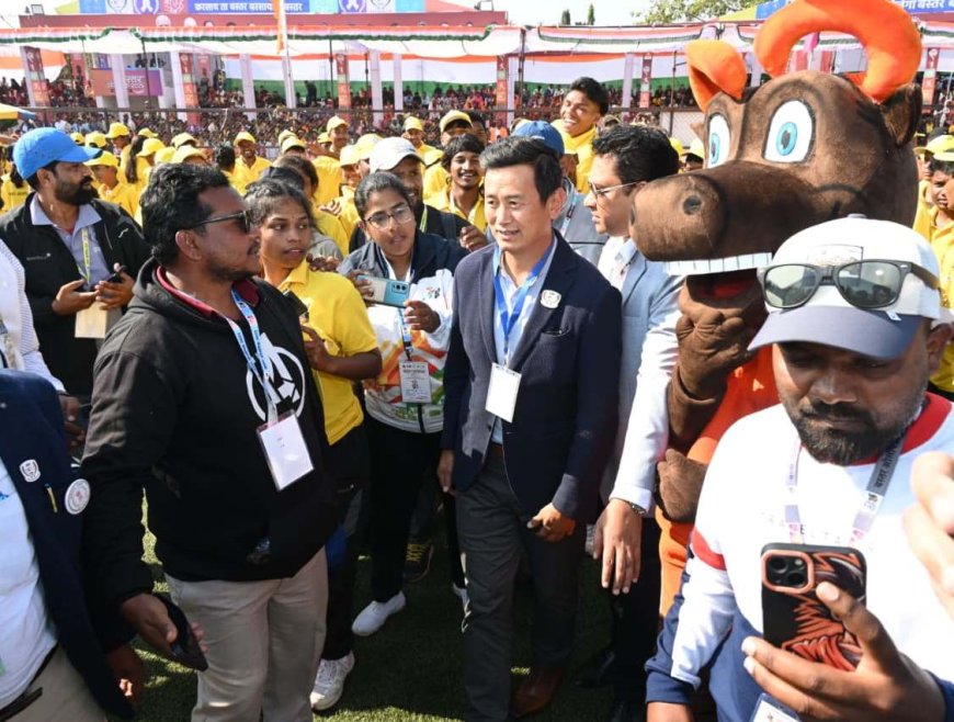 बाईचुंग भूटिया की उपस्थिति से बस्तर में छाया उत्साह