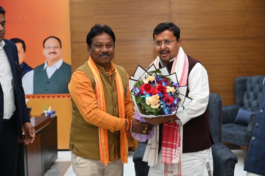 भाजपा के नए राष्ट्रीय कार्यकारी अध्यक्ष नितिन नबीन को बस्तर सांसद महेश कश्यप ने दी बधाई 💐💐💐