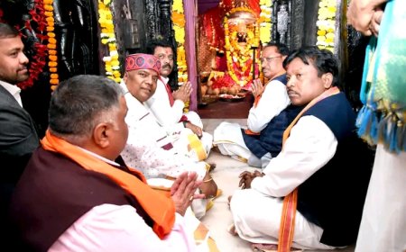 मुख्यमंत्री ने मां दंतेश्वरी की पूजा-अर्चना की, प्रदेशवासियों के सुख-समृद्धि और खुशहाली की कामना की