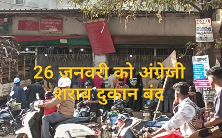 गणतंत्र दिवस के अवसर पर मदिरा विक्रय हेतु शुष्क दिवस घोषित–