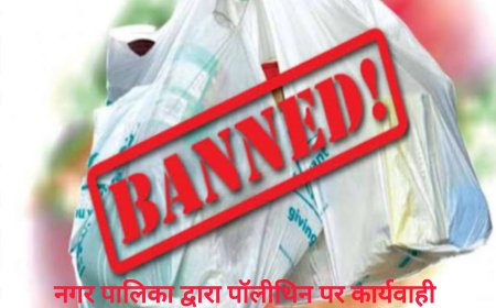 प्रतिबंधित पॉलिथीन पर नगर निगम जगदलपुर की बड़ी कार्रवाई, 1017 किलोग्राम पॉलिथीन जब्त और 30 हजार का जुर्माना