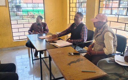 बकावंड बीईओ चंद्रशेखर यादव ने किया पीएम श्री स्कूल तारापुर का निरीक्षण