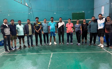 बस्तर के दो खिलाड़ियों का ऑल इंडिया सिविल सर्विसेज बैडमिंटन,टूर्नामेंट , गोवा के लिए चयन