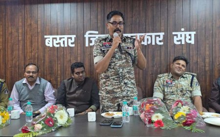 बस्तर जिला पत्रकार संघ का नव वर्ष मिलन, आईजी, कलेक्टर और एसपी ने दी बधाई