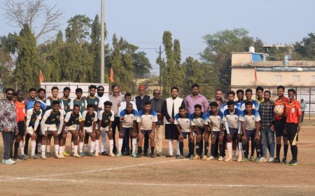 भगवा कप में नगरनार ने मारी बाजी,  सिटी ग्राउंड में आयोजित भगवा कप फुटबॉल टूर्नामेंट का हुआ समापन