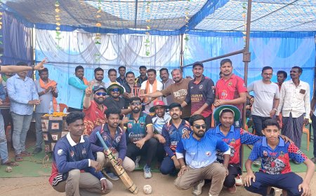 पंचायत स्तरीय क्रिकेट प्रतियोगिता के समापन समारोह में शामिल हुए चित्रकोट विधायक विनायक गोयल