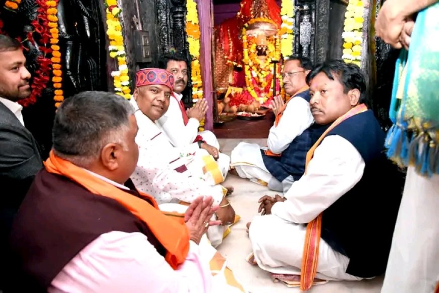 मुख्यमंत्री ने मां दंतेश्वरी की पूजा-अर्चना की, प्रदेशवासियों के सुख-समृद्धि और खुशहाली की कामना की