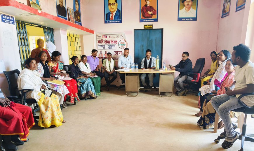 ग्राम निरीक्षण में गढ़िया पहुंचे नोडल अधिकारी,लगा जनचौपाल