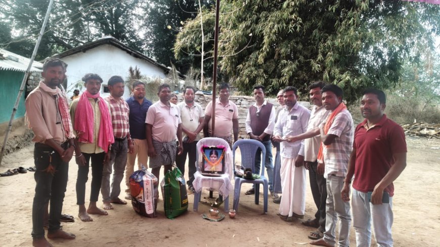 कोया कुटमा समाज के पदाधिकारीयों ने सामाजिक कार्य में किया सहयोग