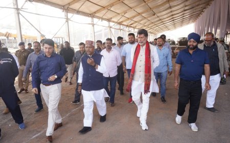 राष्ट्रपति के ऐतिहासिक बस्तर प्रवास को लेकर लालबाग मैदान में युद्धस्तर पर तैयारियां