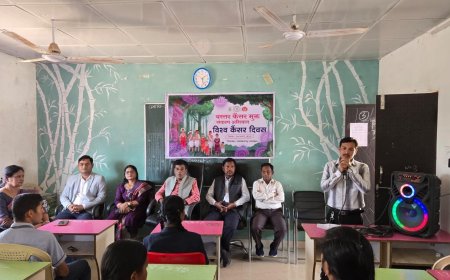 विश्व कैंसर दिवस पर स्वामी विवेकानंद स्कूल में गूंजा जागरूकता का संदेश
