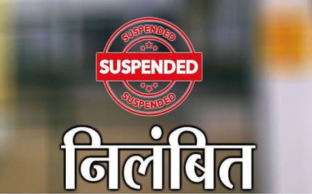 कर्तव्य में लापरवाही बरतने के कारण सहायक शिक्षक तत्काल प्रभाव से निलंबित