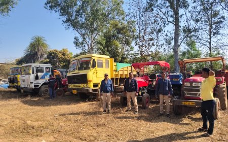 बस्तर में अवैध उत्खनन पर खनिज विभाग ने की कार्रवाई , पोकलेन समेत 16 वाहन जब्त कर दंडात्मक कार्रवाई सुनिश्चित की