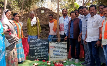 टाहकापाल में 14.57 लाख रुपये के विकास कार्यों का भूमिपूजन