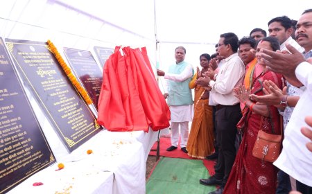 नारायणपुर विधानसभा क्षेत्र में 65 करोड़ 96 लाख रूपए से अधिक के कार्यों का वन मंत्री श्री केदार कश्यप ने किया भूमिपूजन