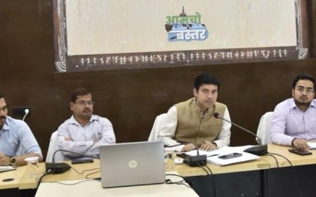 कलेक्टर श्री आकाश छिकारा समय सीमा की बैठक में स्वास्थ्य, शिक्षा विभाग के योजनाओं के क्रियान्वयन पर दिया विशेष जोर