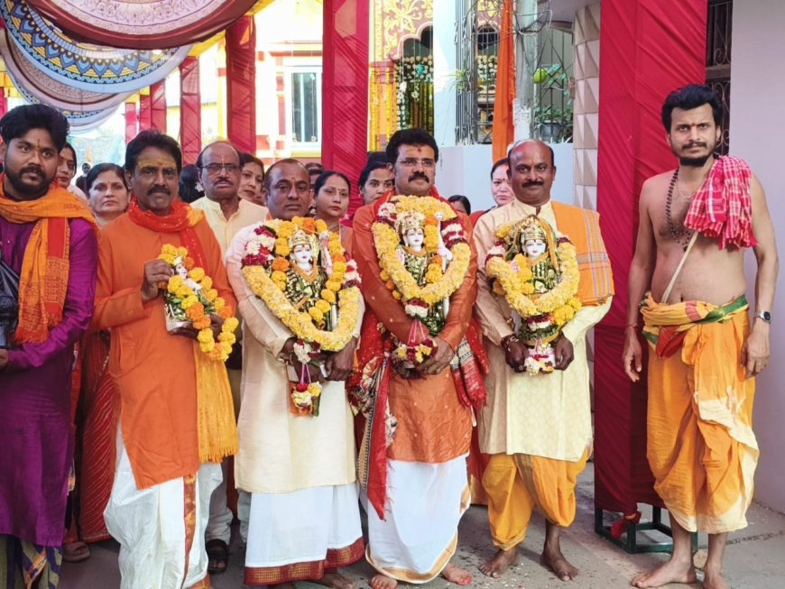 श्री ओंकारेश्वर मंदिर प्राण-प्रतिष्ठा का तीसरा दिन श्रद्धा व भक्ति के साथ संपन्न