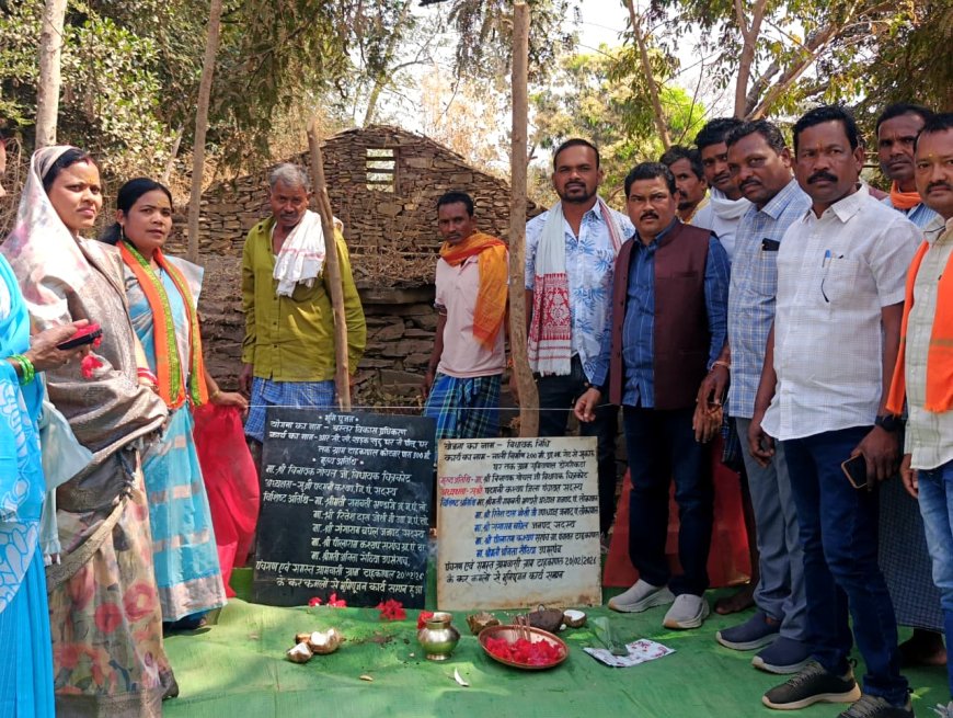 टाहकापाल में 14.57 लाख रुपये के विकास कार्यों का भूमिपूजन