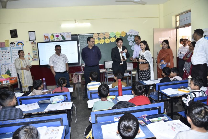 केंद्रीय नीति आयोग के अधिकारियों और कलेक्टर ने पीएम श्री विद्यालय तथा आकांक्षी ब्लॉक के स्वास्थ्य शिविर का किया अवलोकन