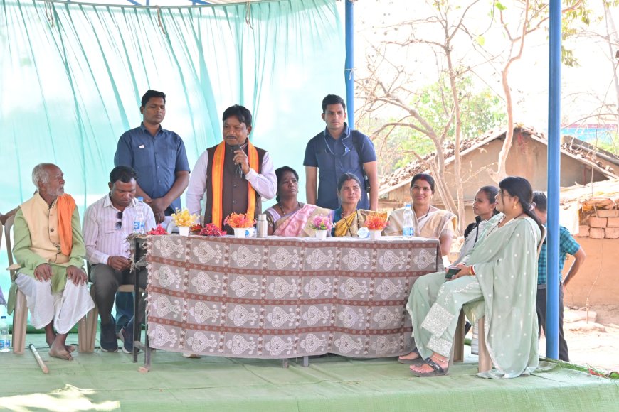 इच्छापुर में 'जीराम जी जनचौपाल' संपन्न, चौपाल को सांसद महेश कश्यप ने किया सम्बोधन