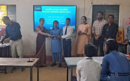 हायर सेकेंडरी स्कूल करीतगांव में राष्ट्रीय विज्ञान दिवस पर विकसित भारत के संकल्प के साथ विद्यार्थियों ने दिखाया वैज्ञानिक कौशल