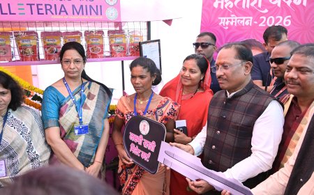 मुख्यमंत्री श्री विष्णु देव साय ने लक्ष्मी सखी मिलेट कार्ट का किया शुभारंभ