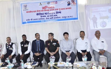 अग्निवीर भर्ती अभियान के लिए कलेक्टर श्री आकाश छिकारा ने दिया कैरियर मार्गदर्शन
