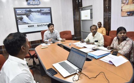 कलेक्टर श्री आकाश छिकारा ने वीडियो कॉन्फ्रेसिंग के माध्यम से की स्वास्थ्य विभाग की समीक्षा