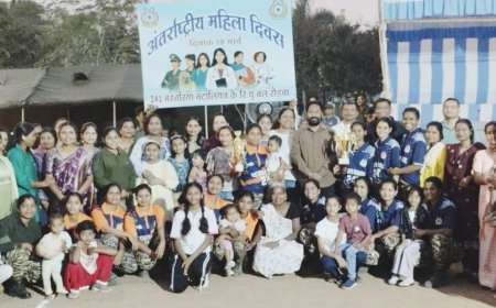 241 बस्तारिया बटालियन में धूमधाम से मनाया गया अंतर्राष्ट्रीय महिला दिवस