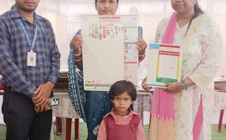 छापर भानपुरी में मुख्यमंत्री बाल संदर्भ योजना के तहत स्वास्थ्य जांच शिविर संपन्न