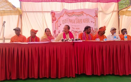 बस्तर क्षेत्रिय धाकड़ राजपूत समाज के द्वारा भव्य शोभायात्रा निकाली गई