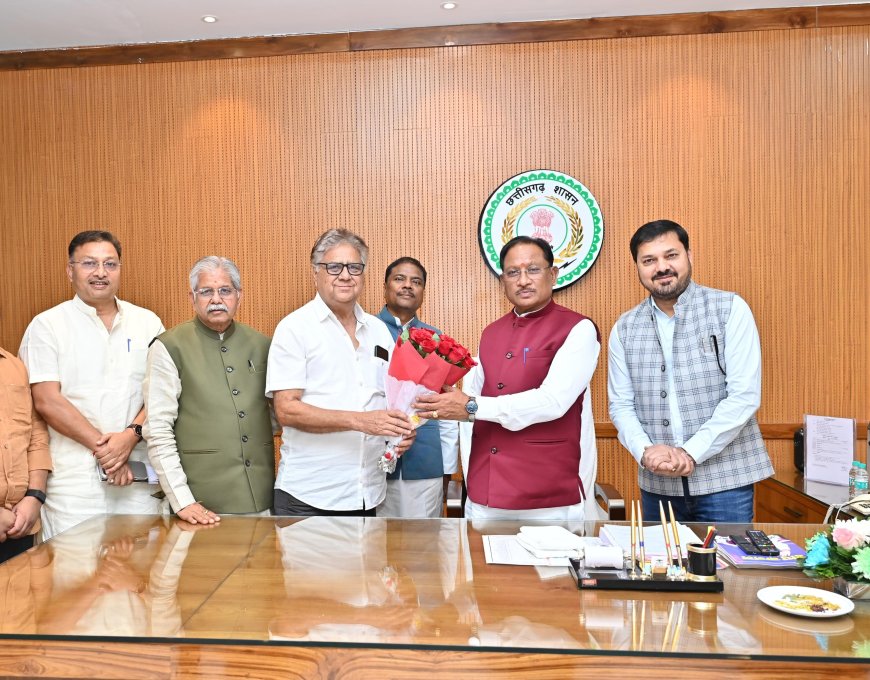 इंद्रावती बेसिन विकास प्राधिकरण के नवनियुक्त उपाध्यक्ष शरद अवस्थी ने मुख्यमंत्री से की सौजन्य मुलाकात, नियुक्ति के लिए जताया आभार