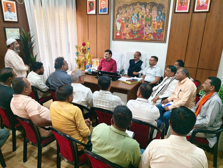 संजय बाजार व्यवस्थित करने व्यापारियों से लिया जाएगा सहयोग:- संजय पाण्डेय