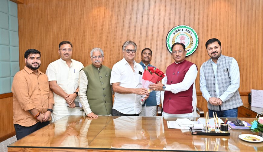 मुख्यमंत्री से इंद्रावती बेसिन विकास प्राधिकरण के नवनियुक्त उपाध्यक्ष श्री शरद अवस्थी ने की मुलाकात