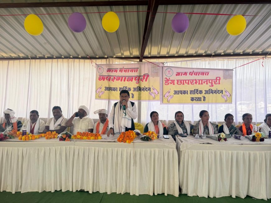 ग्राम पंचायत छापर भानपुरी में 36 लाख रुपए के विकास कार्यों का भूमिपूजन