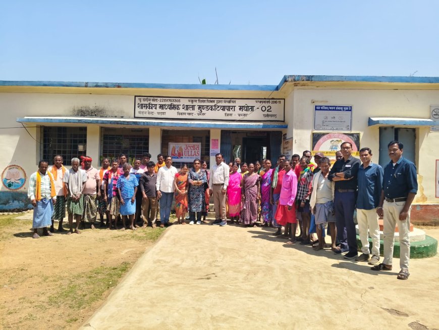 उल्लास महा परीक्षा का सफल संचालन खंड शिक्षा अधिकारी ने किया अवलोकन