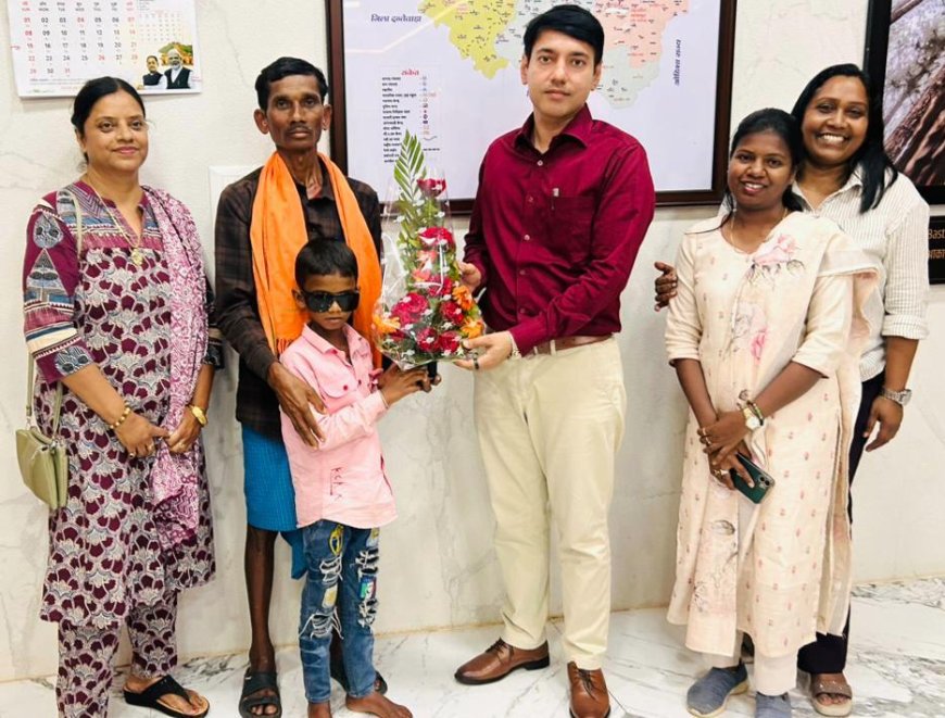 बस्तर के नन्हे ललित की आंखों में लौटी रोशनी,जिला अस्पताल में हुआ जन्मजात मोतियाबिंद का सफल ऑपरेशन