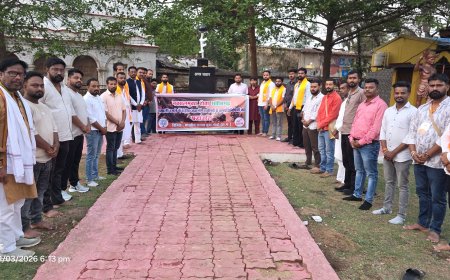 छत्तीसगढ़ के नक्सल मुक्त होने की ऐतिहासिक उपलब्धि के उपलक्ष्य में भाजपा युवा मोर्चा जिला मुख्यालयों में शहीद हुए वीर जवानों की स्मृति में श्रद्धांजलि एवं दीपदान कार्यक्रम आयोजित किया