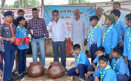 भारत स्काउट्स एवं गाइड्स तथा राष्ट्रीय सेवा योजना द्वारा बस्तर के घाटलोहंगा में मानवता की मिसाल