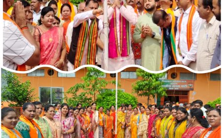 ⭕भारतीय जनता पार्टी के स्थापना दिवस के पावन अवसर पर भाजपा कार्यालय जगदलपुर में  ध्वज फहराया गया