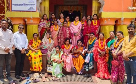 मां दंतेश्वरी के दरबार पहुंची भाजपा महिला मोर्चा की नई टीम, बस्तर की खुशहाली के लिए की विशेष कामना