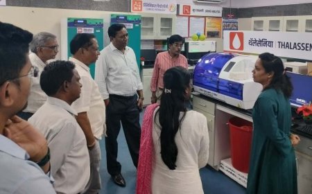 कमिश्नर ने महारानी अस्पताल में अटल आरोग्य लैब का किया निरीक्षण