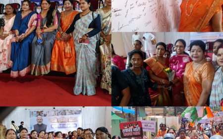 नारीशक्ति वंदन सम्मेलन का वृहद आयोजन, मातृ-शक्तियों ने निकाली विशाल स्कूटी रैली